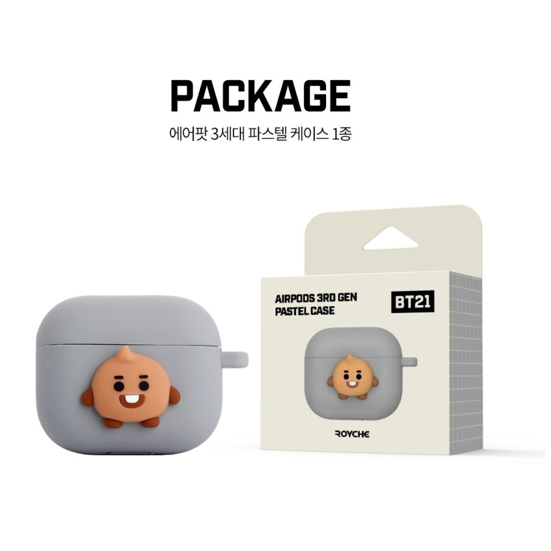 BT21 AIRPODS 3RD Gen Pastel Case