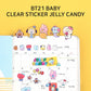 BT21 BABY CLEAR STICKER JELLY CANDY