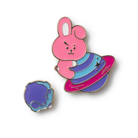 BT21 SPACE WAPPEN METAL BADGE