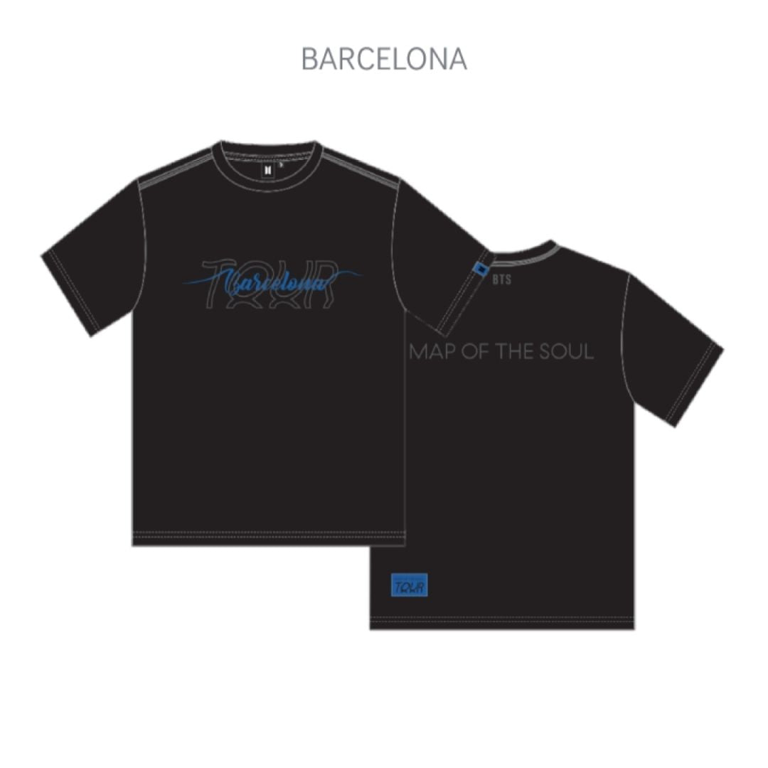 BTS MAP OF THE SOUL TOUR T-Shirts : City Edition - Barcelona
