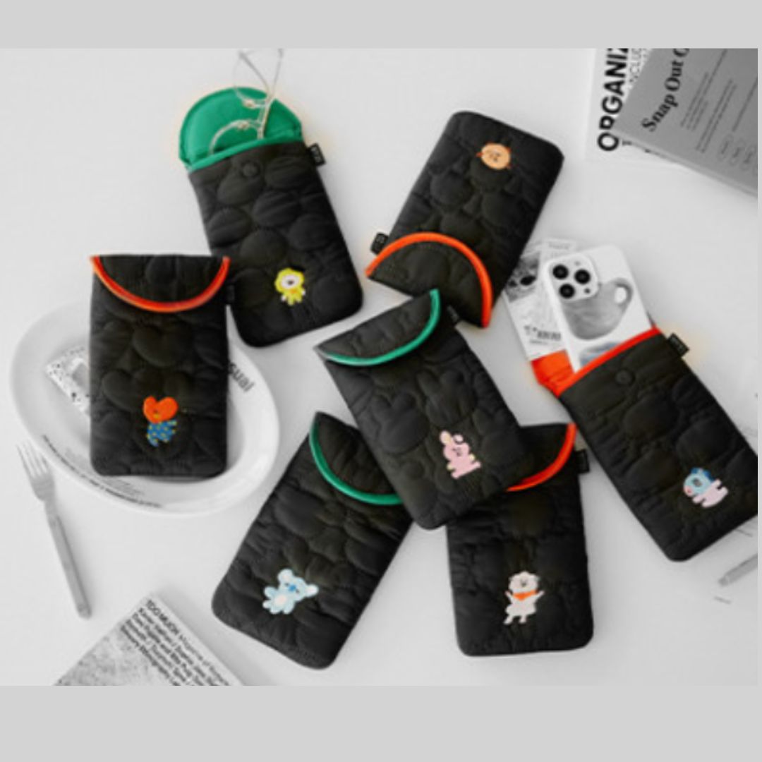 BT21 Winter Quilted Multi Pouch