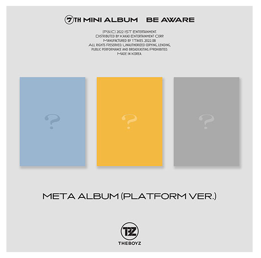 THE BOYZ - 7th Mini Album [BE AWARE] META ALBUM (Platform ver.)