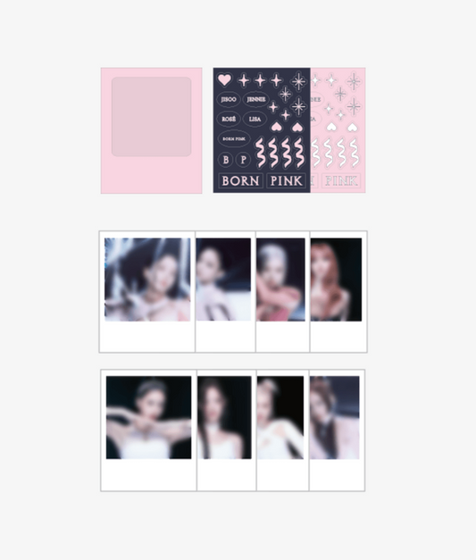 [BORNPINK] BLACKPINK POLAROID PHOTO + STICKER SET