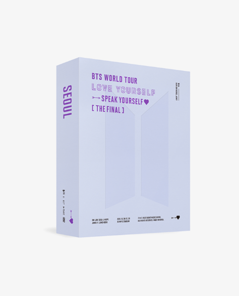 BTS - WORLD TOUR LOVE YOURSELF SPEAK YOURSELF THE FINAL DVD