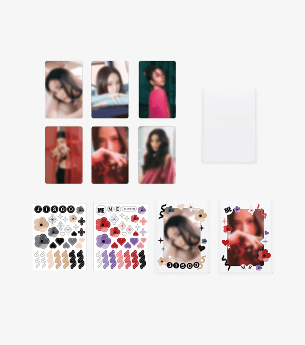 BLACKPINK JISOO - ME OFFICIAL MD PHOTO CARD DECO KIT