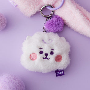 BT21 BABY FLAT FUR PURPLE HEART EDITION [BAG CHARM]