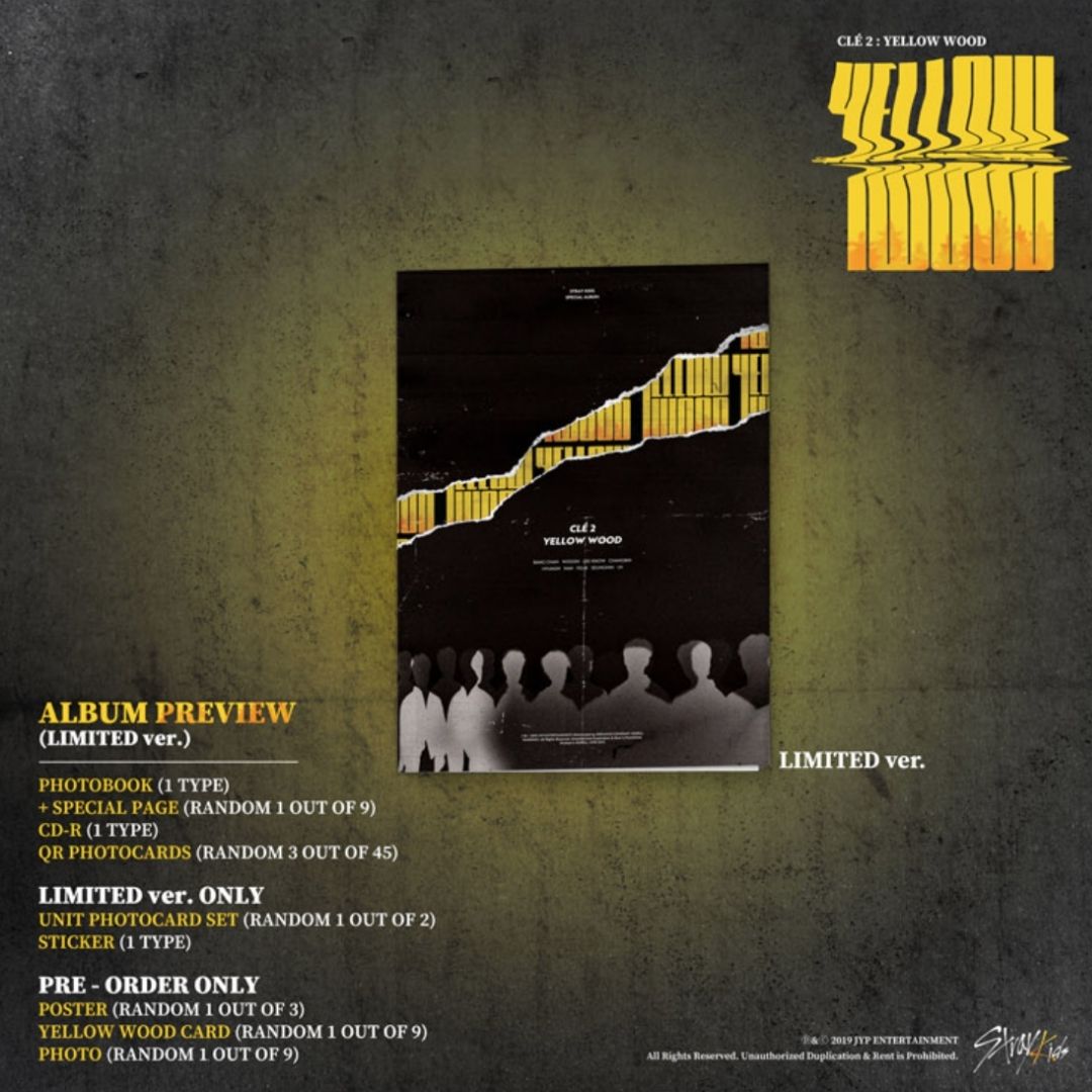 STRAY KIDS - Clé 2 : Yellow Wood [Limited Version]