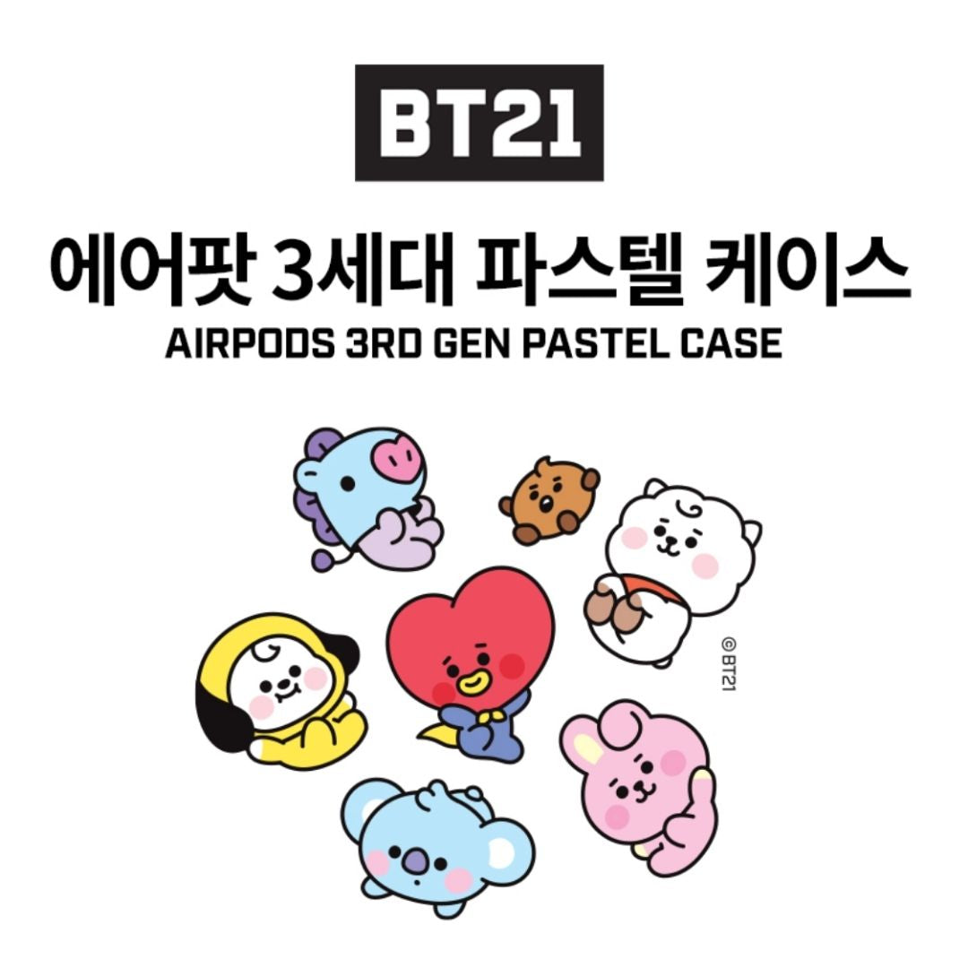 BT21 AIRPODS 3RD Gen Pastel Case