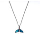 BTS Jungkook's pick - Silver / Blue Dolphin Tail Pendant Necklace(Abandoned Animals Charity Sponsorship)