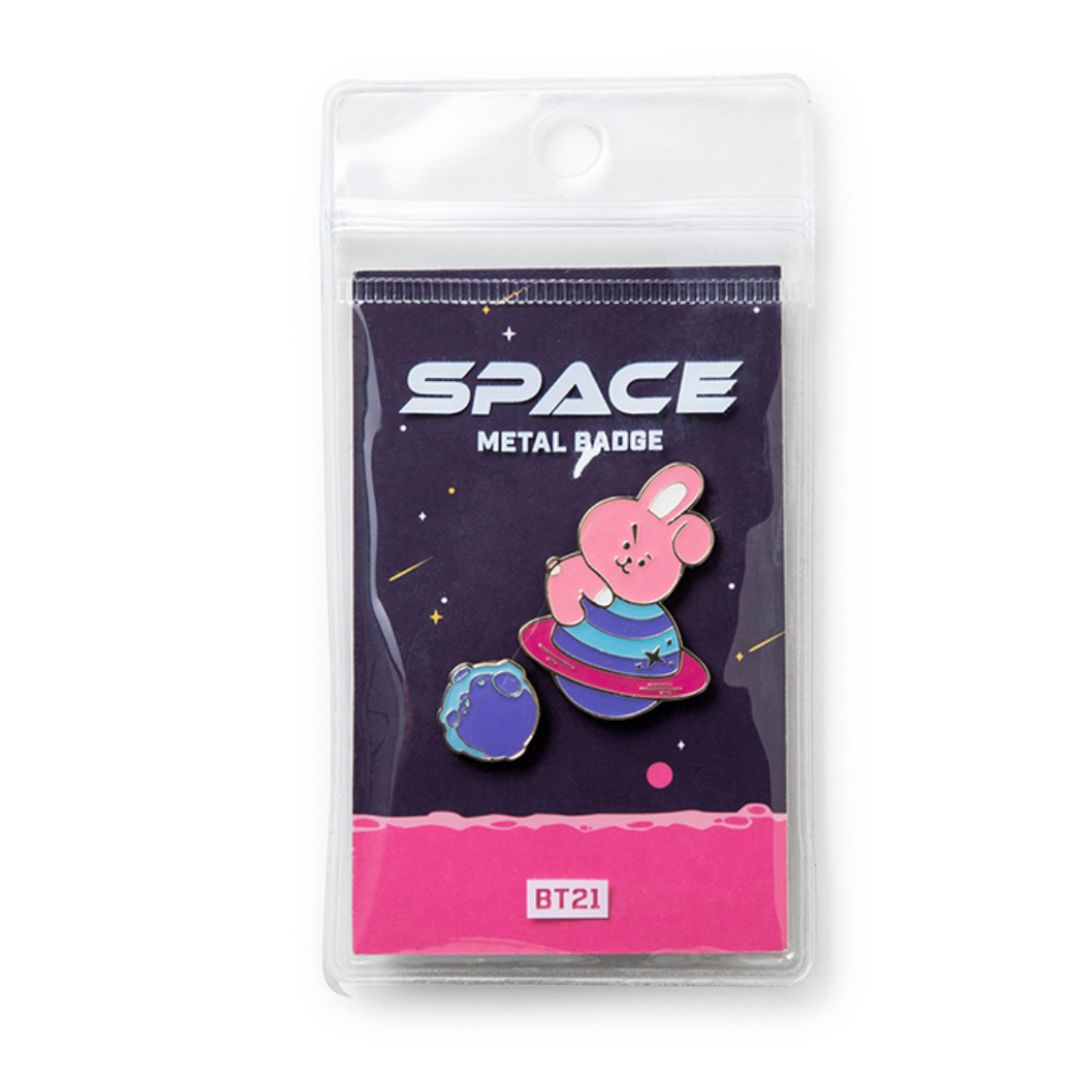 BT21 SPACE WAPPEN METAL BADGE