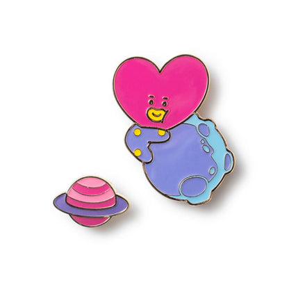 BT21 SPACE WAPPEN METAL BADGE