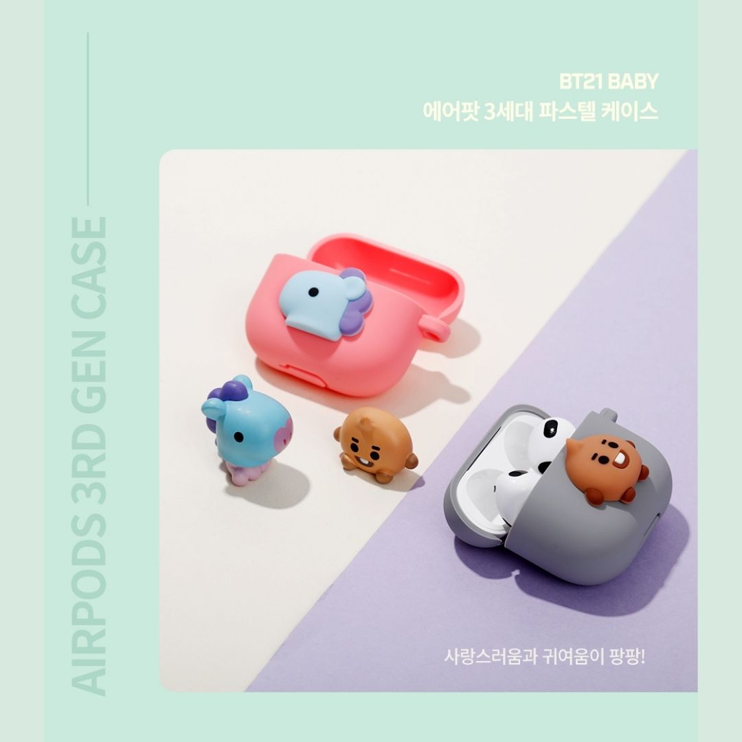 BT21 AIRPODS 3RD Gen Pastel Case