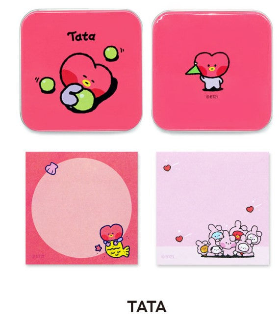 BT21 MININI TIN CASE MEMO PAD