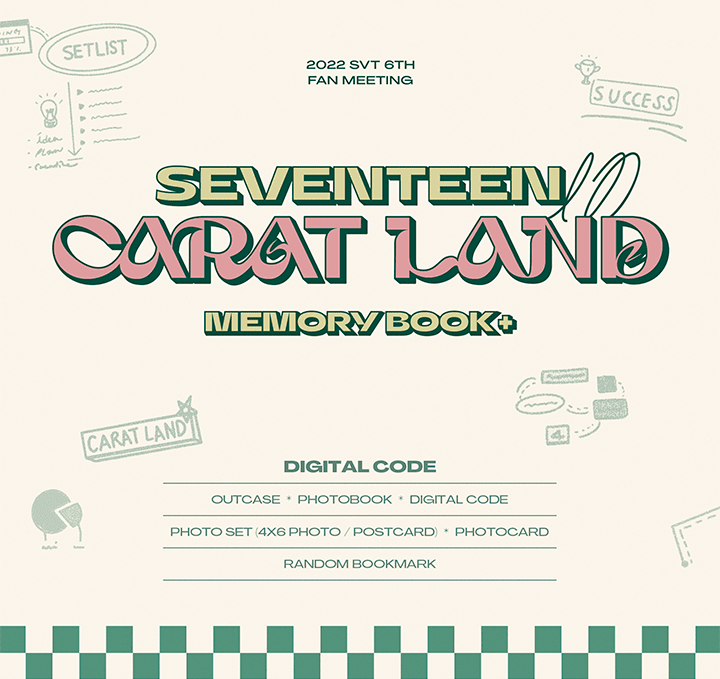 SEVENTEEN - 2022 SEVENTEEN IN CARAT LAND MEMORY BOOK DIGITAL CODE