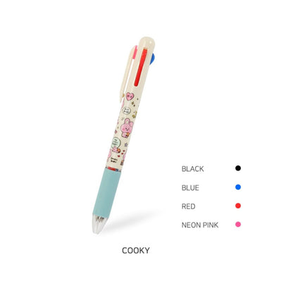 BT21 4 COLOR BALL PEN LITTLE BUDDY