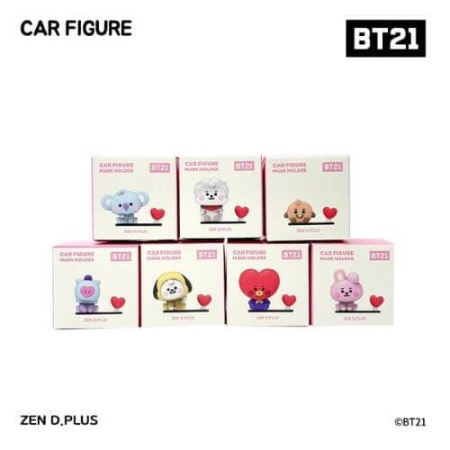 BT21 BABY Car Figure Mask Holder