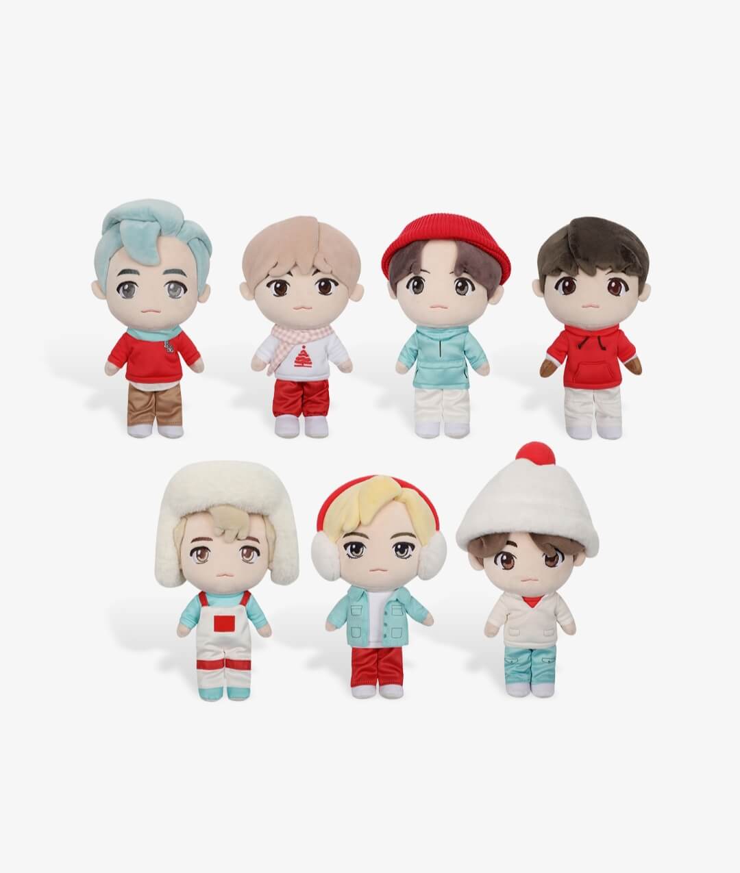 [Pre-Order] TinyTAN [Playing with Snow] Plush Doll - Daebak Box