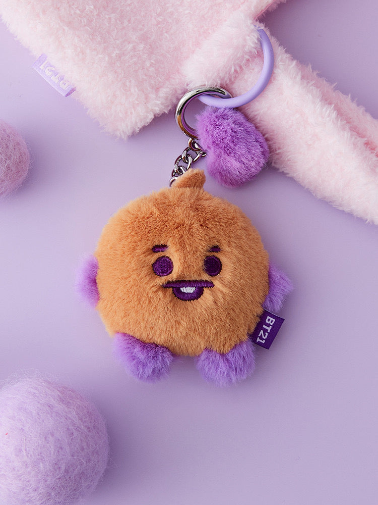 BT21 BABY FLAT FUR PURPLE HEART EDITION [BAG CHARM]