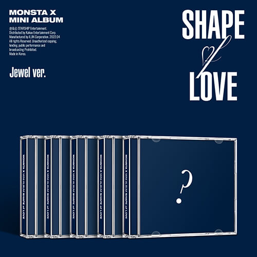 MONSTA X - Shape of Love (11th Mini Album) Jewel Case Ver.