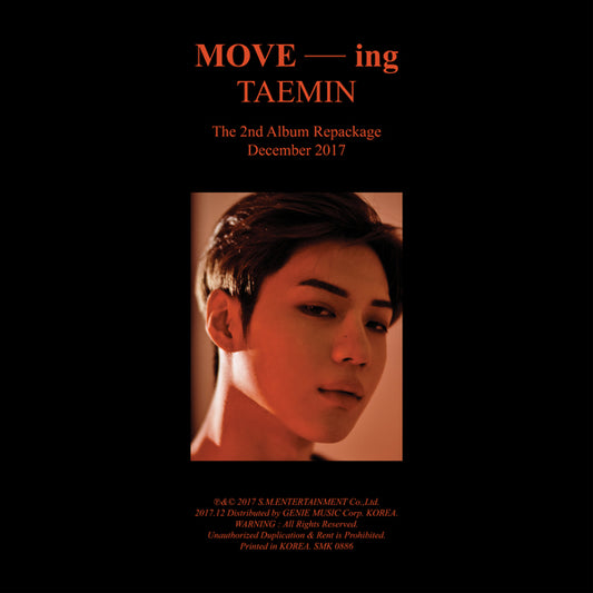 TAEMIN - 2nd ALBUM REPACKAGE [MOVE-ing]