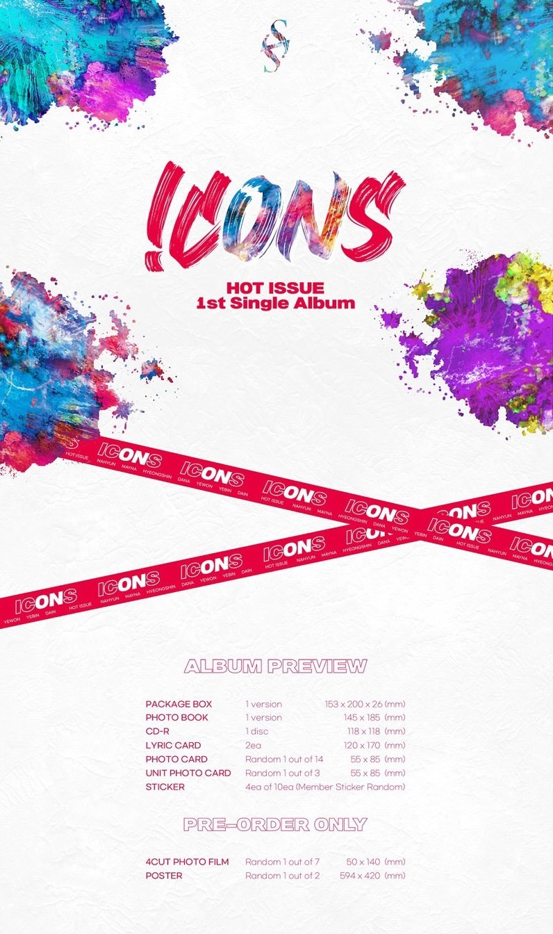 Apple Music [PRE-ORDER] HOT ISSUE - 1ST SINGLE ALBUM ICONS