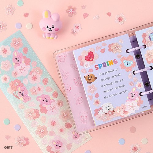 BT21 Hologram Sticker Set (Cherry Blossom)