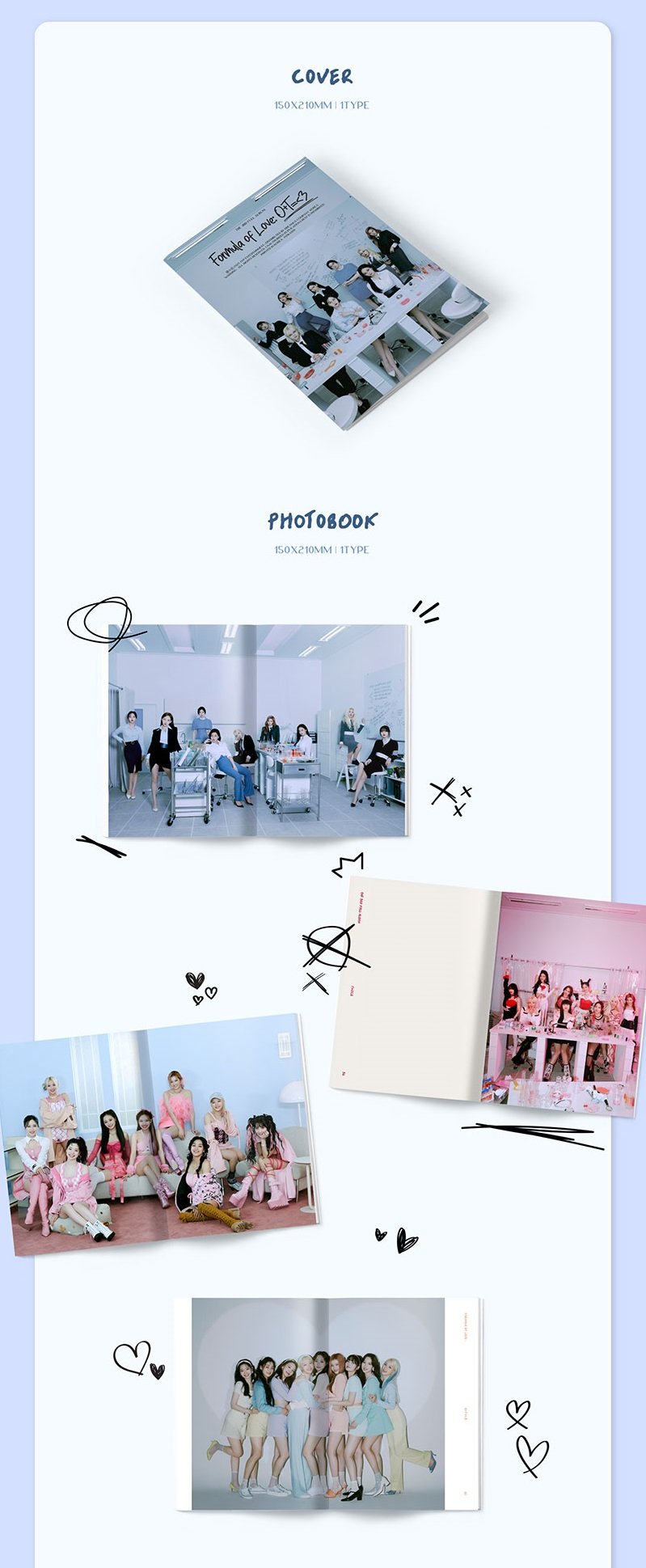 TWICE - The 3rd Full Album [Formula of Love: O+T=<3] Official Poste