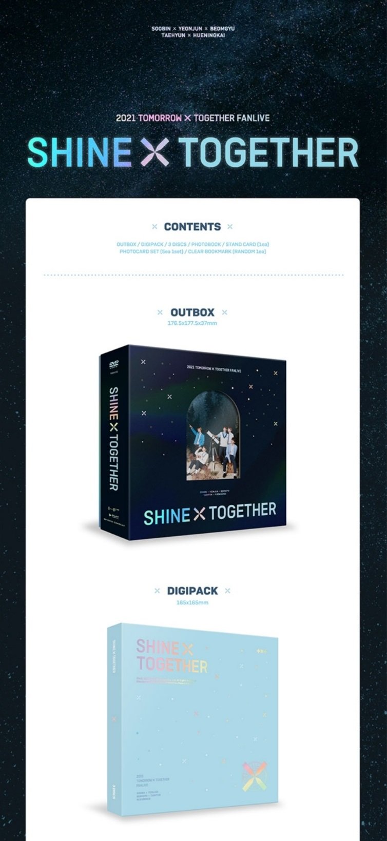 TXT - 2021 FANLIVE SHINE X TOGETHER DVD – KStory España