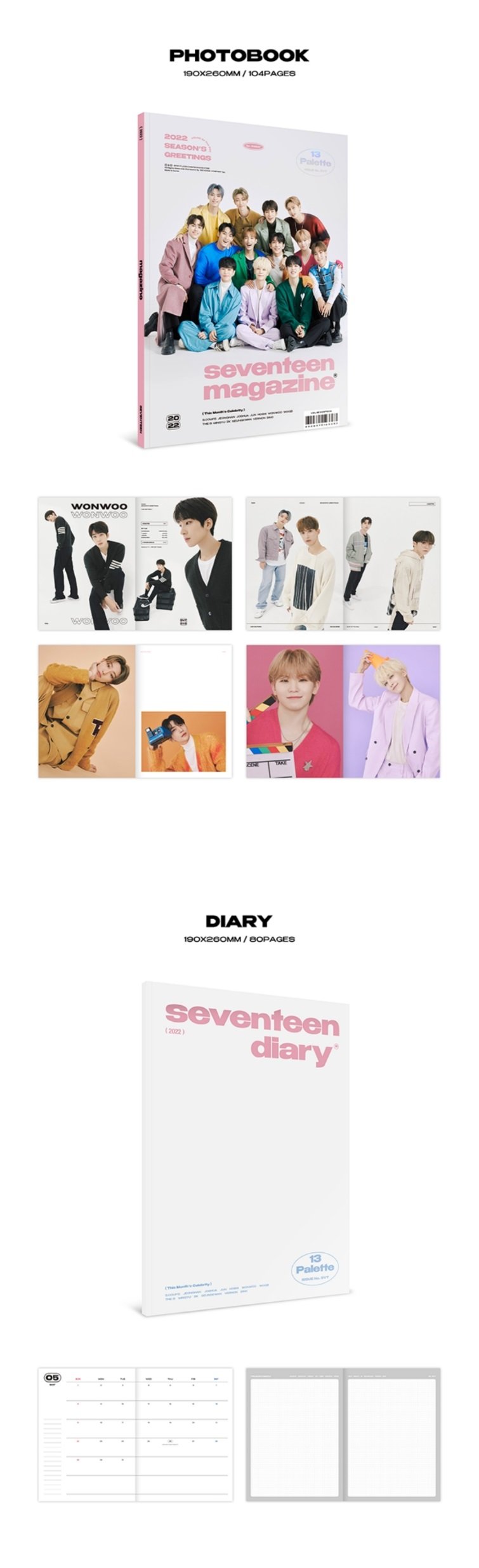 [PR] Weverse Shop SEVENTEEN - 2022 SEASON'S GREETINGS & WALL CALENDAR OUTFIT OF THE DAY