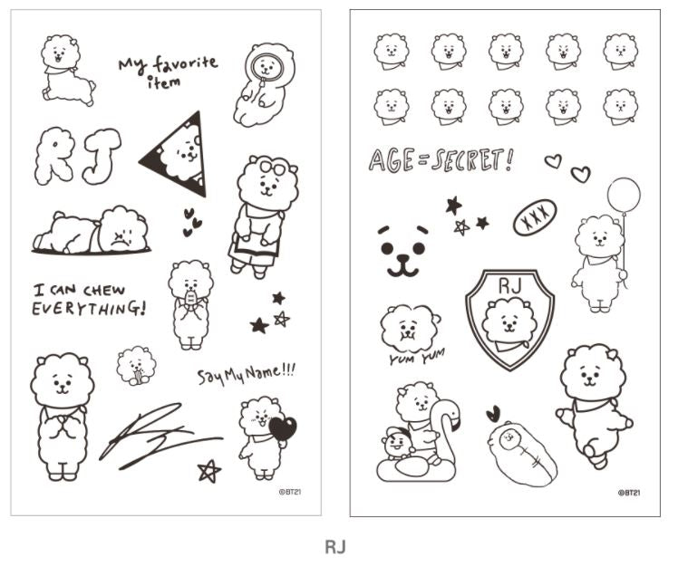 Tattoo Drawings Tattoo BT21 50 photos  Drawings for sketching and not  only  PapikPRO